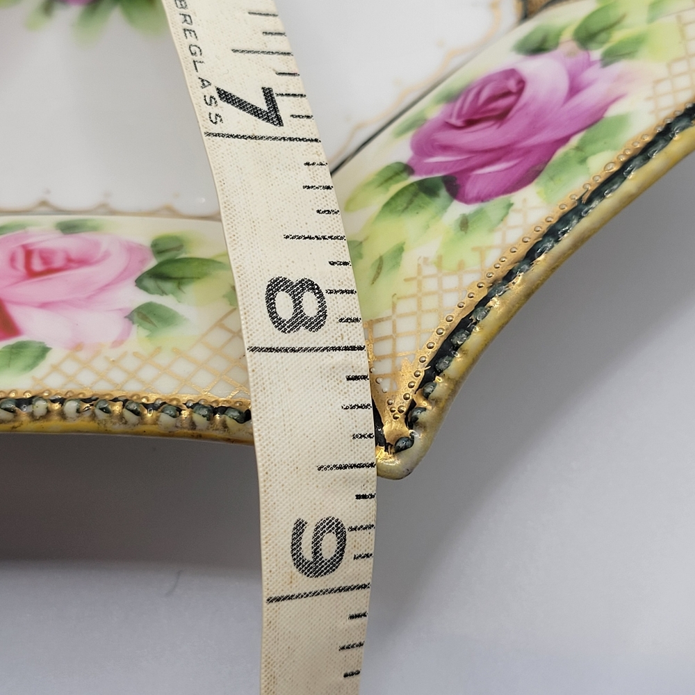 VTG Nippon Roses Bowl | Hand Painted Floral - Picture 14 of 15